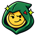 MemeChain hooded coin network logo